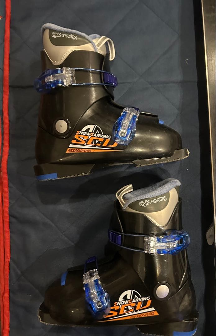 126 136 子供 スキーセット ジュニアスキー カザマ　KAZAMA