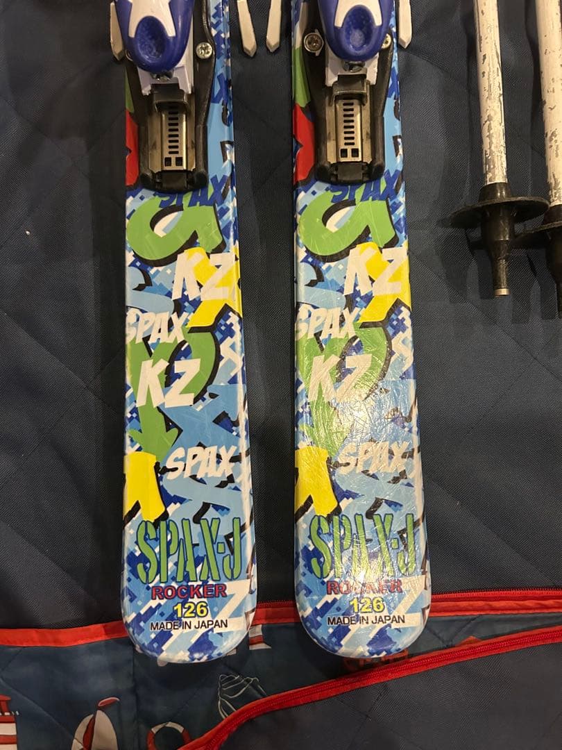 126 136 子供 スキーセット ジュニアスキー カザマ　KAZAMA