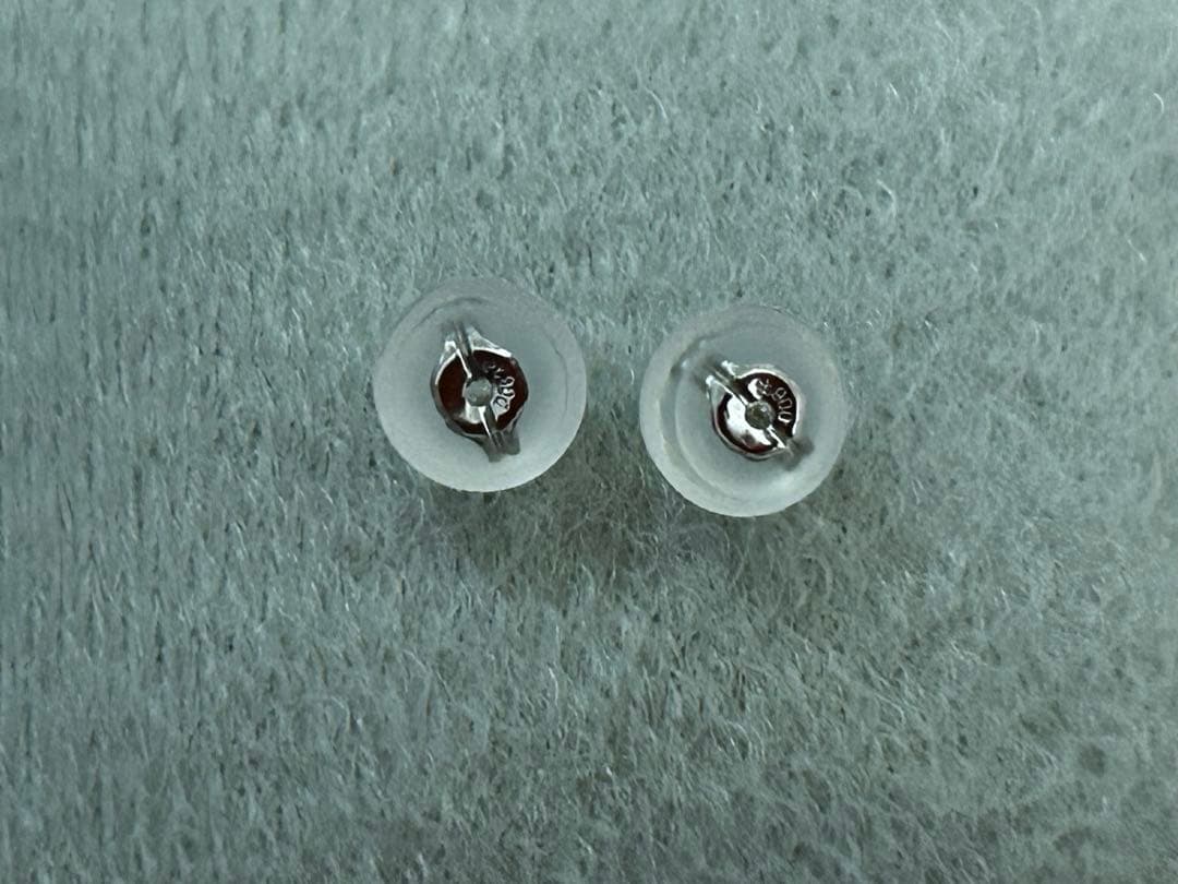 pt900 天然プラチナダイヤモンドピアス　計0.5ct