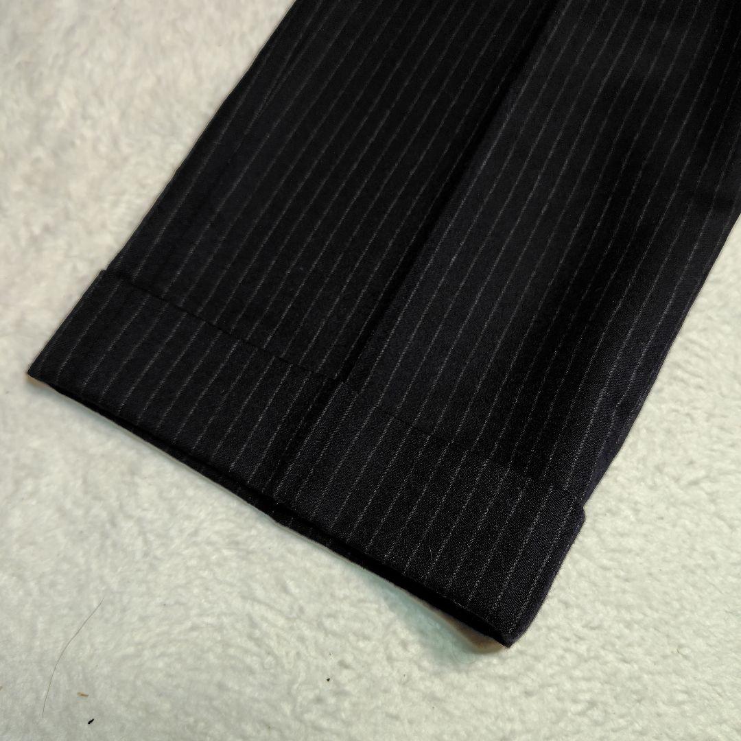 CANTARELLI カンタレリ スーツ セットアップ　52 黒 ストライプ