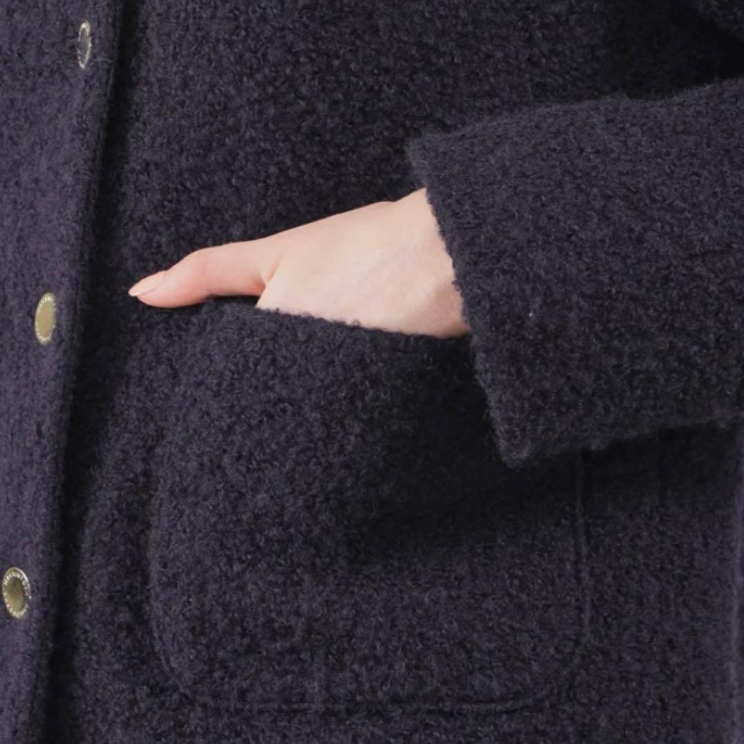 23AW マッキントッシュフィロソフィー　ノーカラーコート　ショートコート