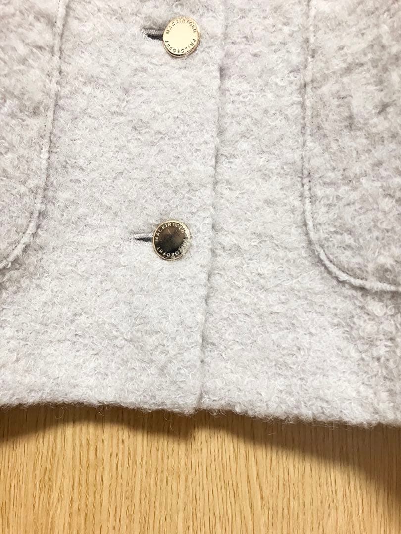 23AW マッキントッシュフィロソフィー　ノーカラーコート　ショートコート