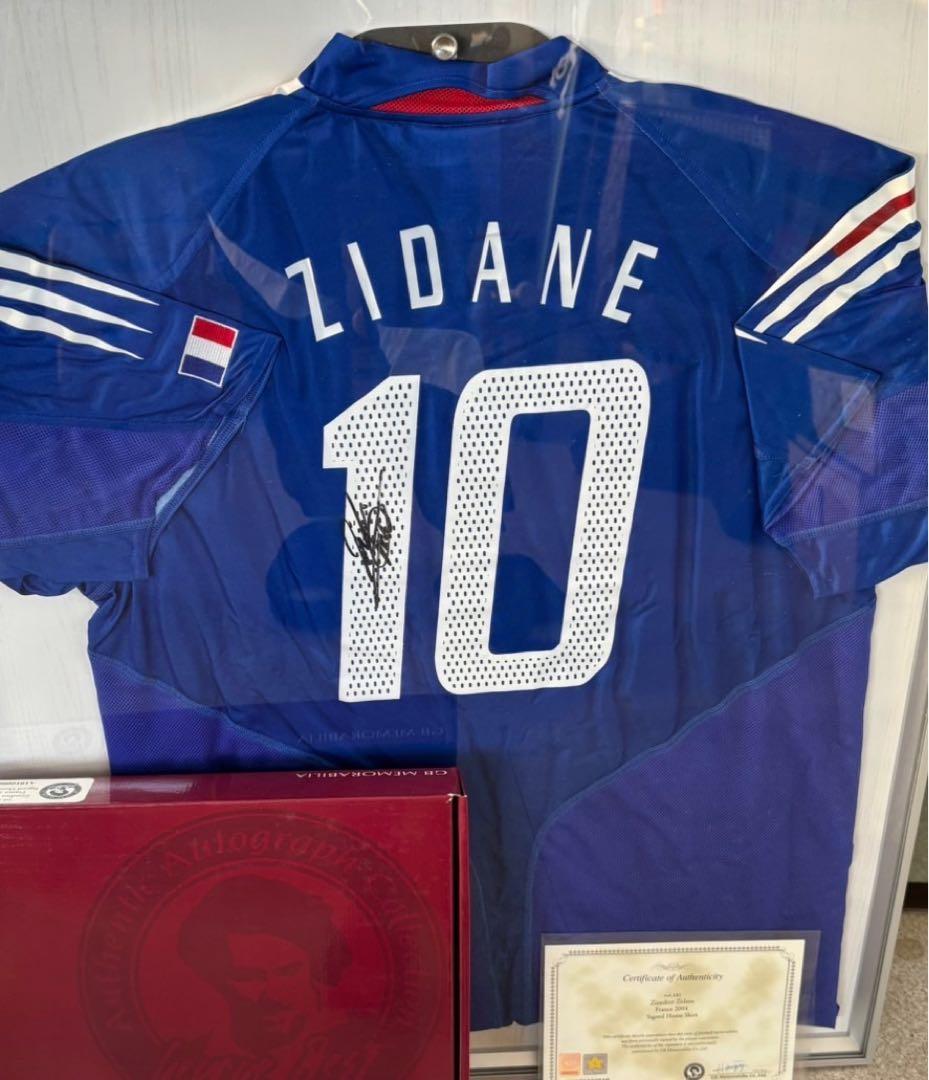 【希少】ジダン/直筆サインユニホーム/証明書付き/ユニフォーム/2004