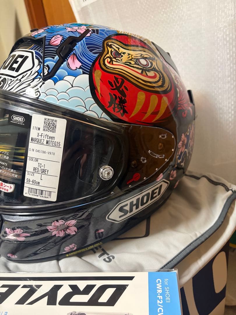 【新品・送料無料】SHOEI X-Fifteen MARQUEZ MOTEGI5