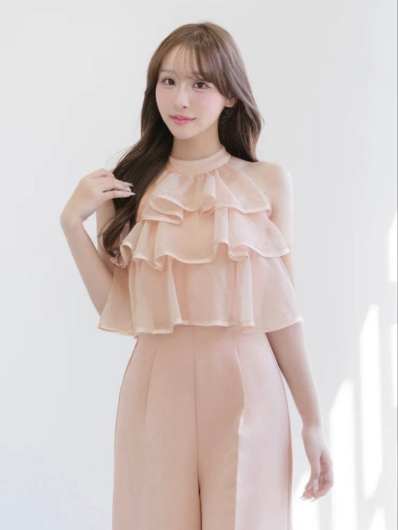 新品・未開封♡Darich♡ティアードフリルジャンプスーツ　(PNK・Free)