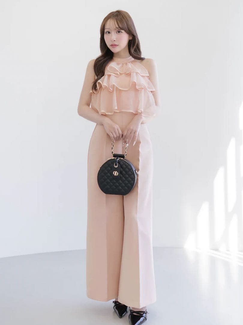 新品・未開封♡Darich♡ティアードフリルジャンプスーツ　(PNK・Free)