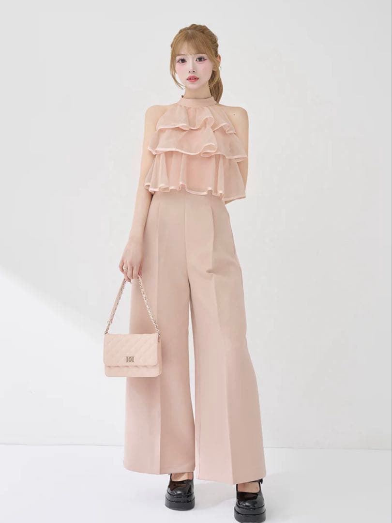 新品・未開封♡Darich♡ティアードフリルジャンプスーツ　(PNK・Free)