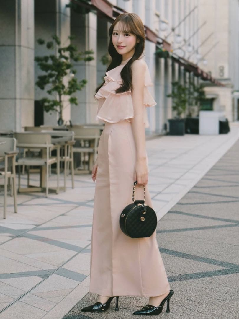 新品・未開封♡Darich♡ティアードフリルジャンプスーツ　(PNK・Free)