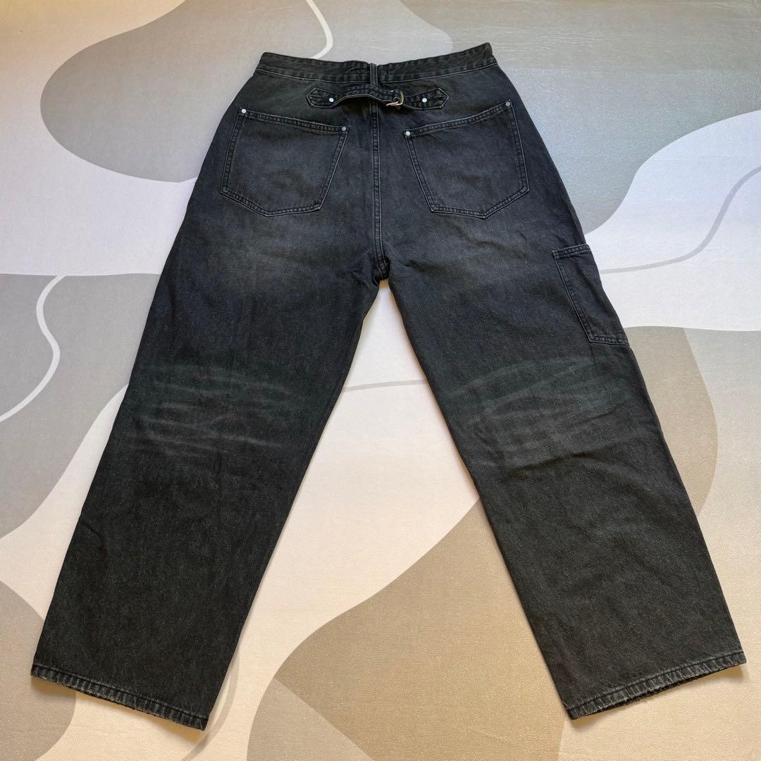 パンツ BOWWOW 30S BLACK DENIM PANTS REPAIRED
