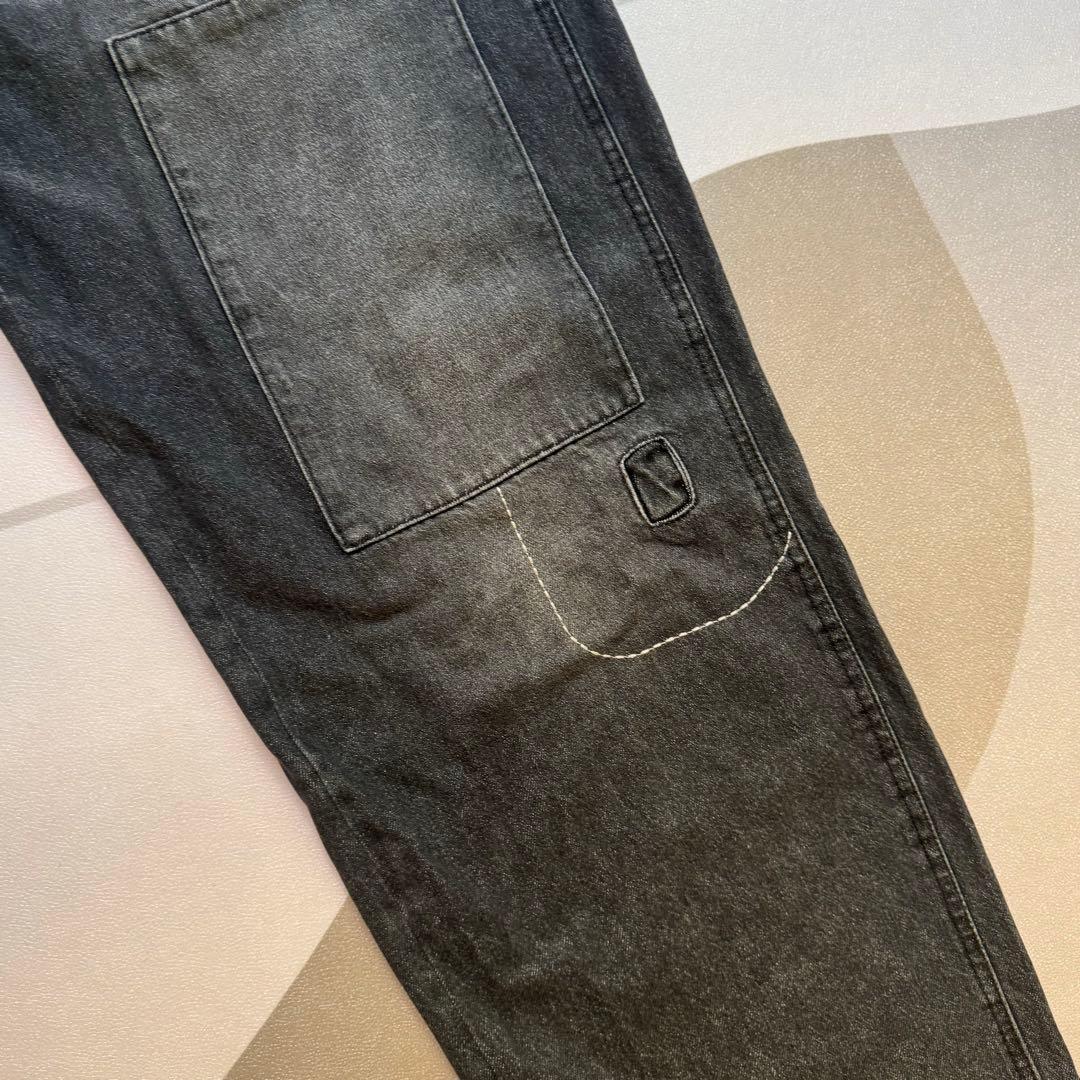 パンツ BOWWOW 30S BLACK DENIM PANTS REPAIRED