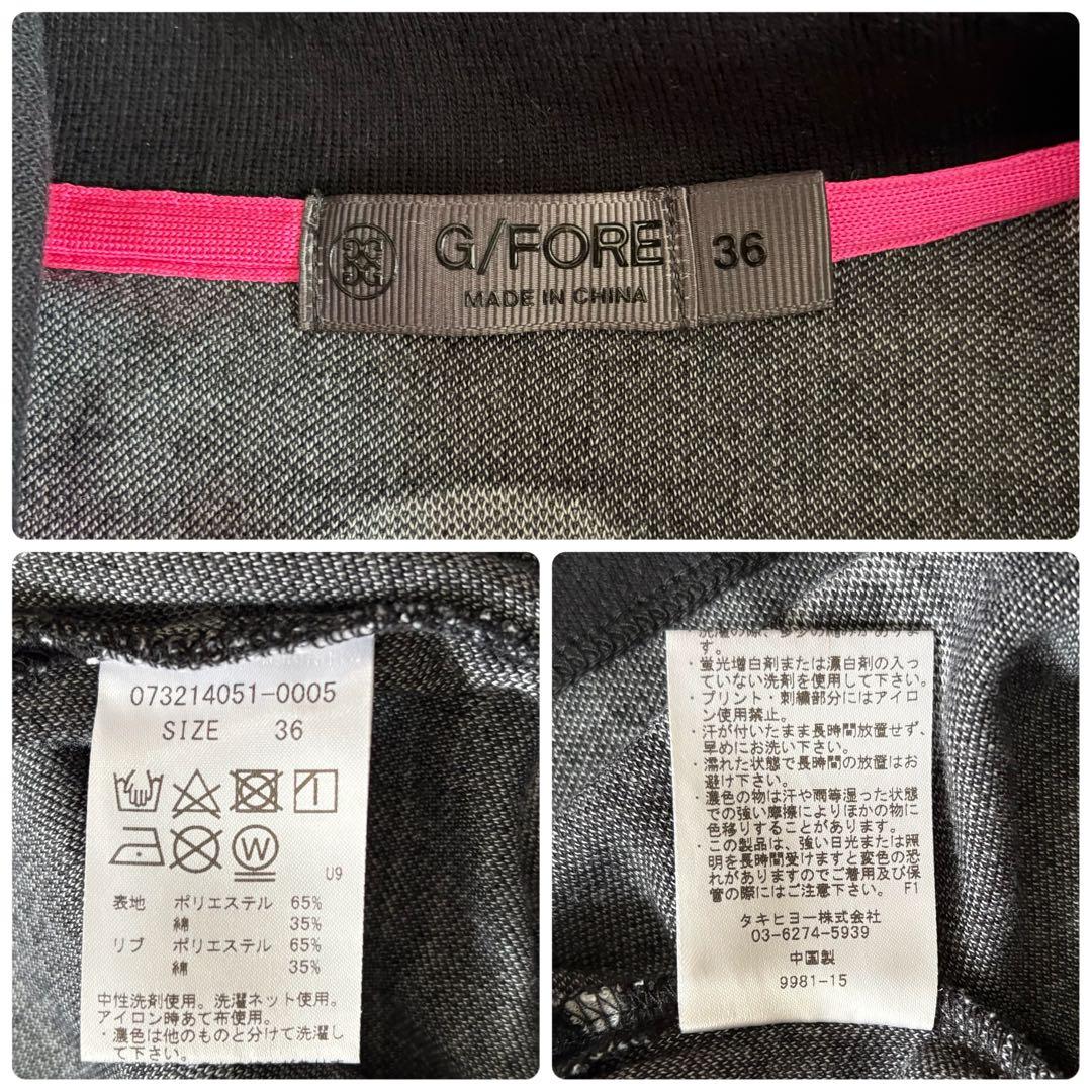 G/FORE ジーフォア ポロシャツ スカート セットアップ 総柄 スカル 36