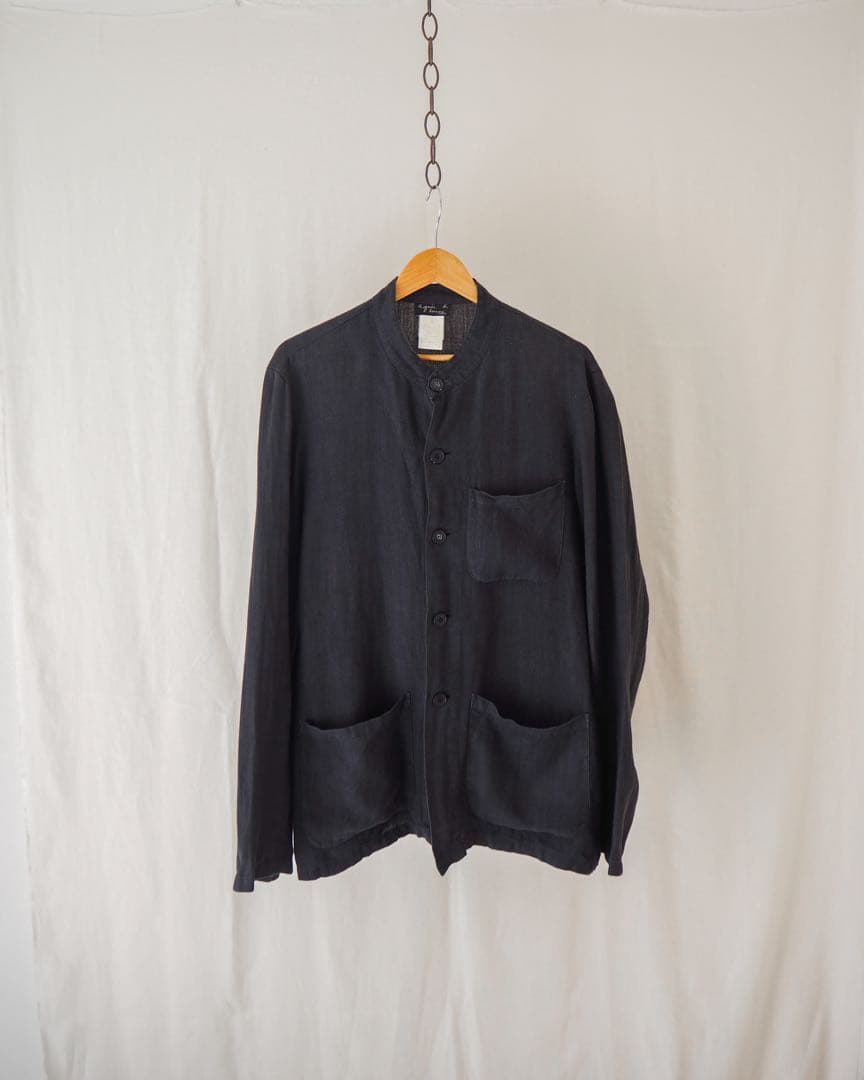 ジャケット・アウター 90s agnes b. homme Linen Chore Jacket