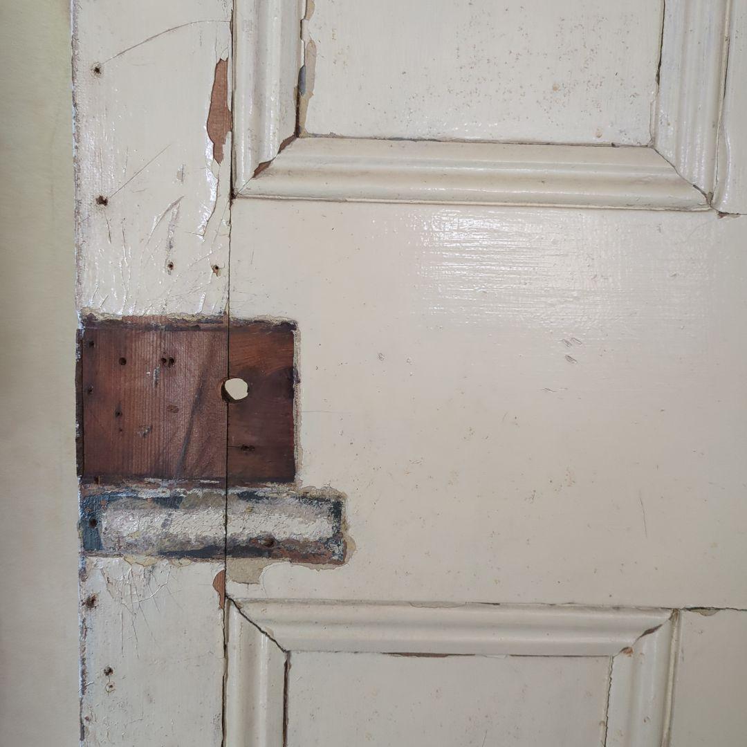 イギリスアンティーク ドア パステルグリーン オフホワイト