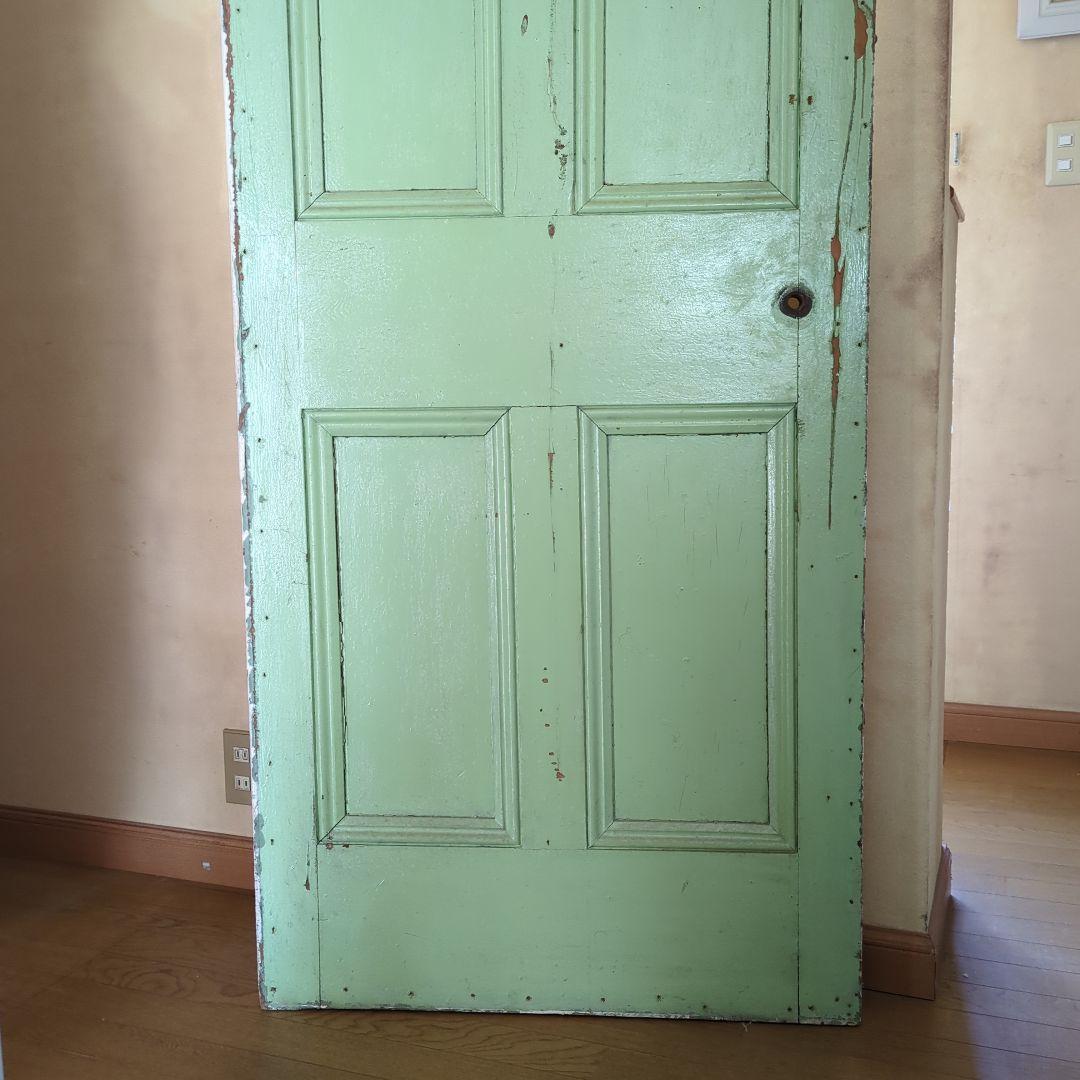 イギリスアンティーク ドア パステルグリーン オフホワイト