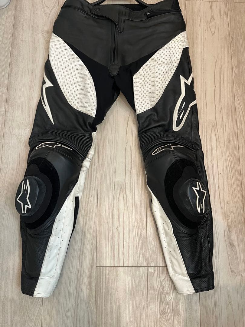 Alpinestars レザー パンツ 黒/白