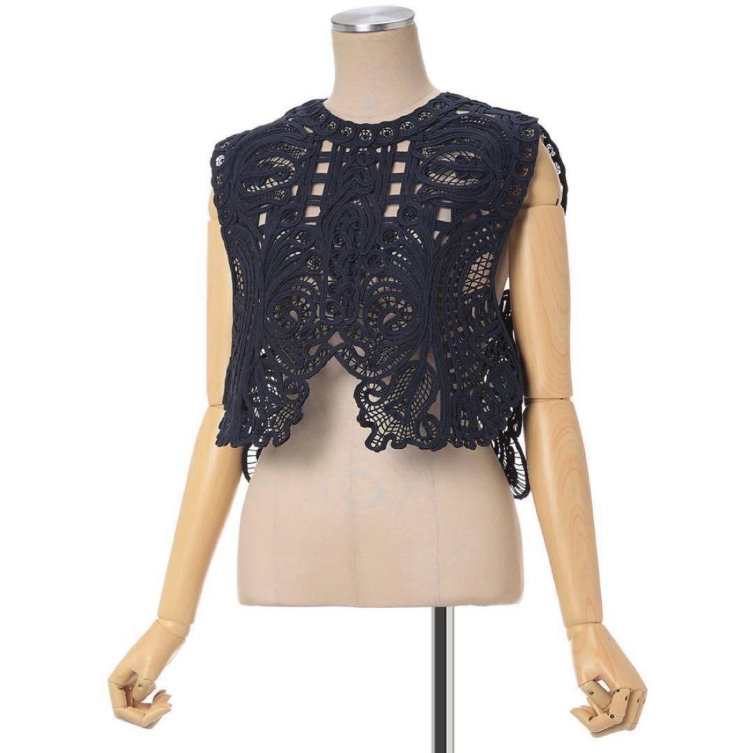 1/15まで mame Cord Embroidery Vest コード刺繍