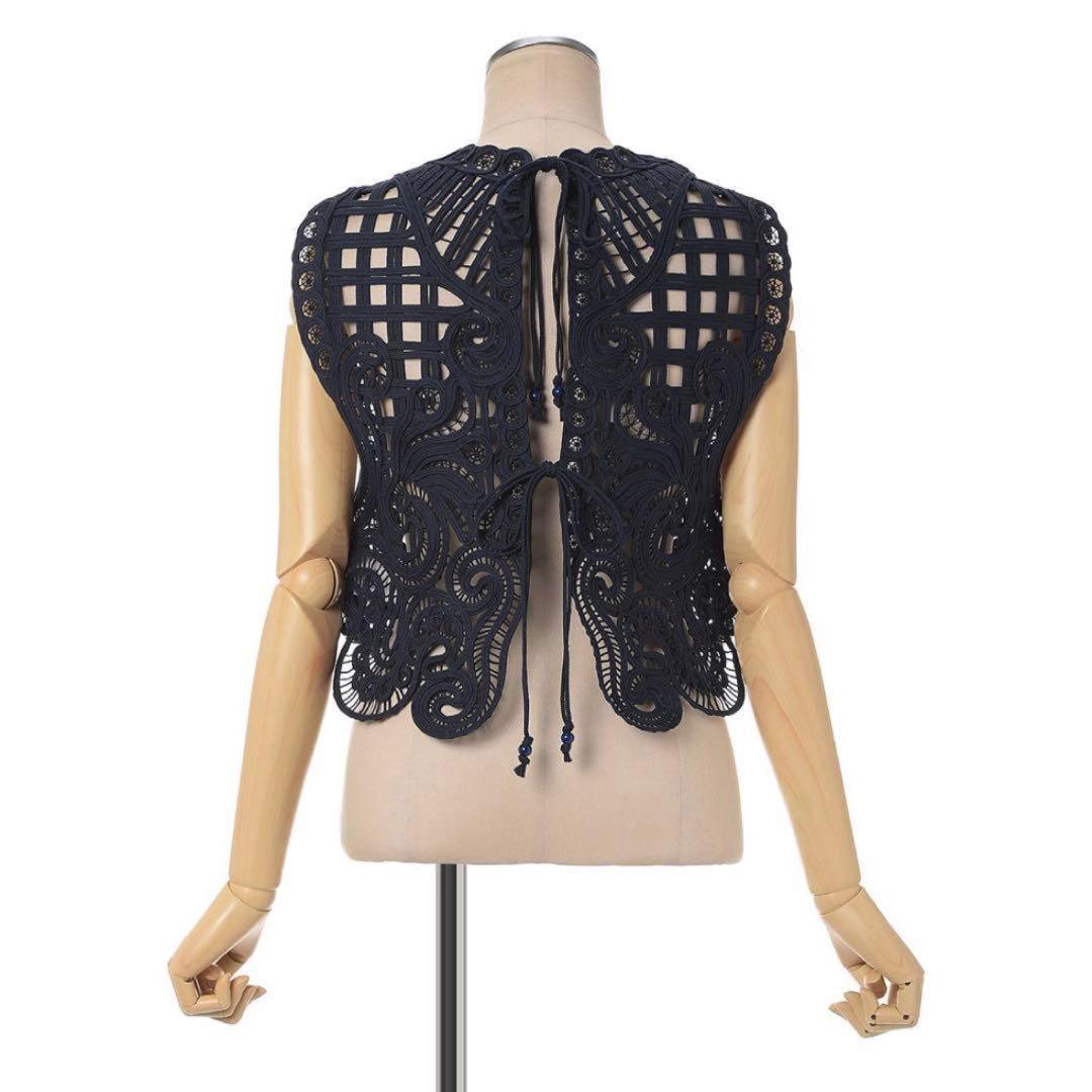 1/15まで mame Cord Embroidery Vest コード刺繍