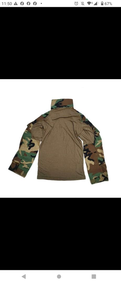 FFI製 Crye G3 コンバットシャツ ウッドランドXS　上下セット