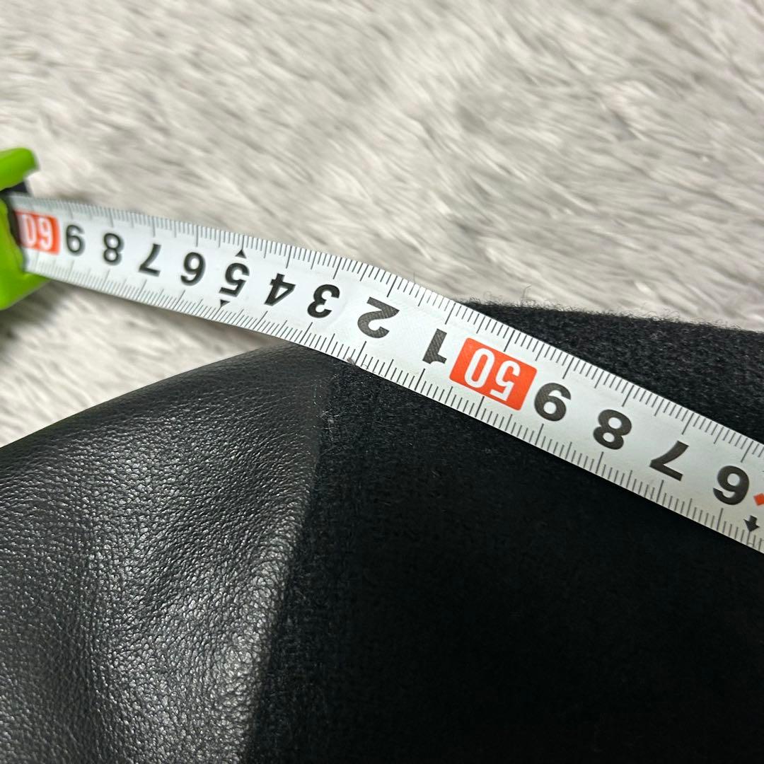 Columbia コロンビア　袖革スタジャン メンズスタジャン　黒XL