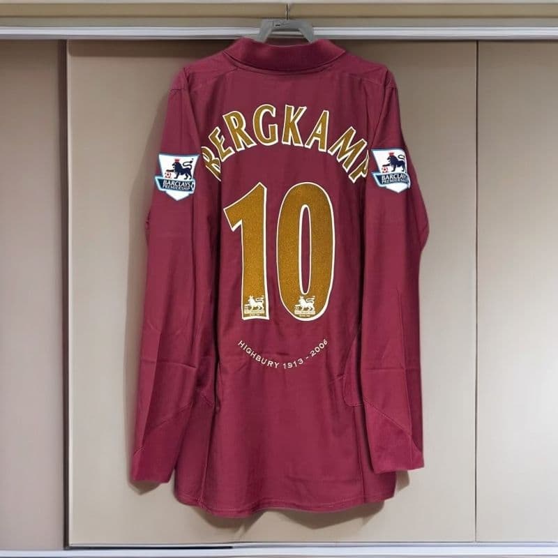 05-06 アーセナル ベルカンプ BERGKAMP 長袖シャツ 背番号10