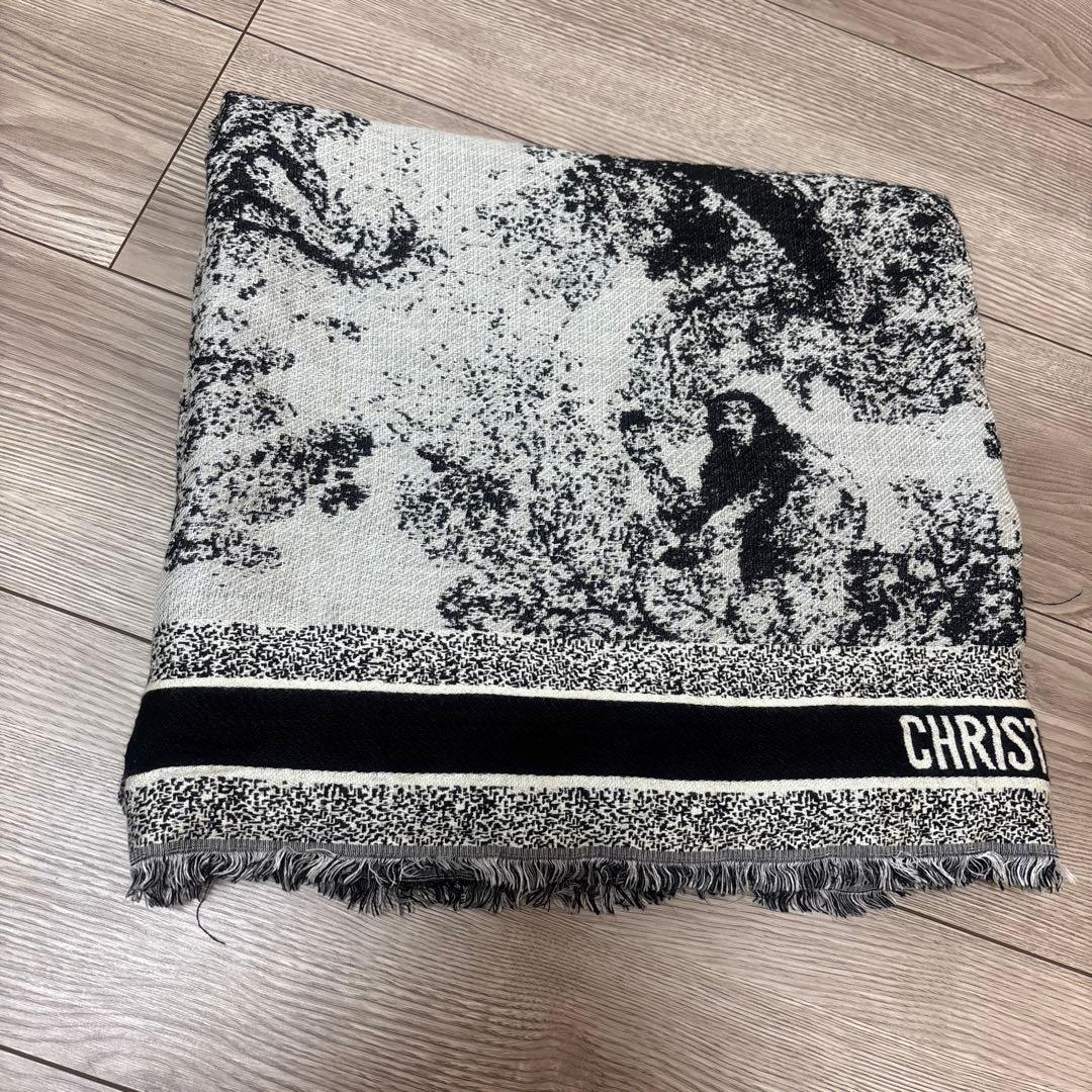 Dior 動物柄 ストール 140✖️140