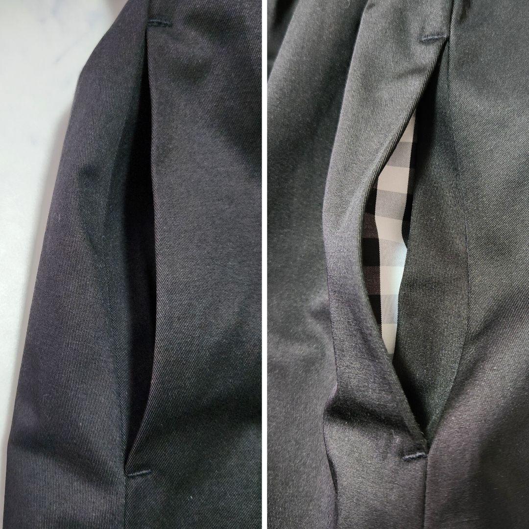 新品✨未使用　YOIHI フリルギャザーステンカラーコート トレンチ　ブラック