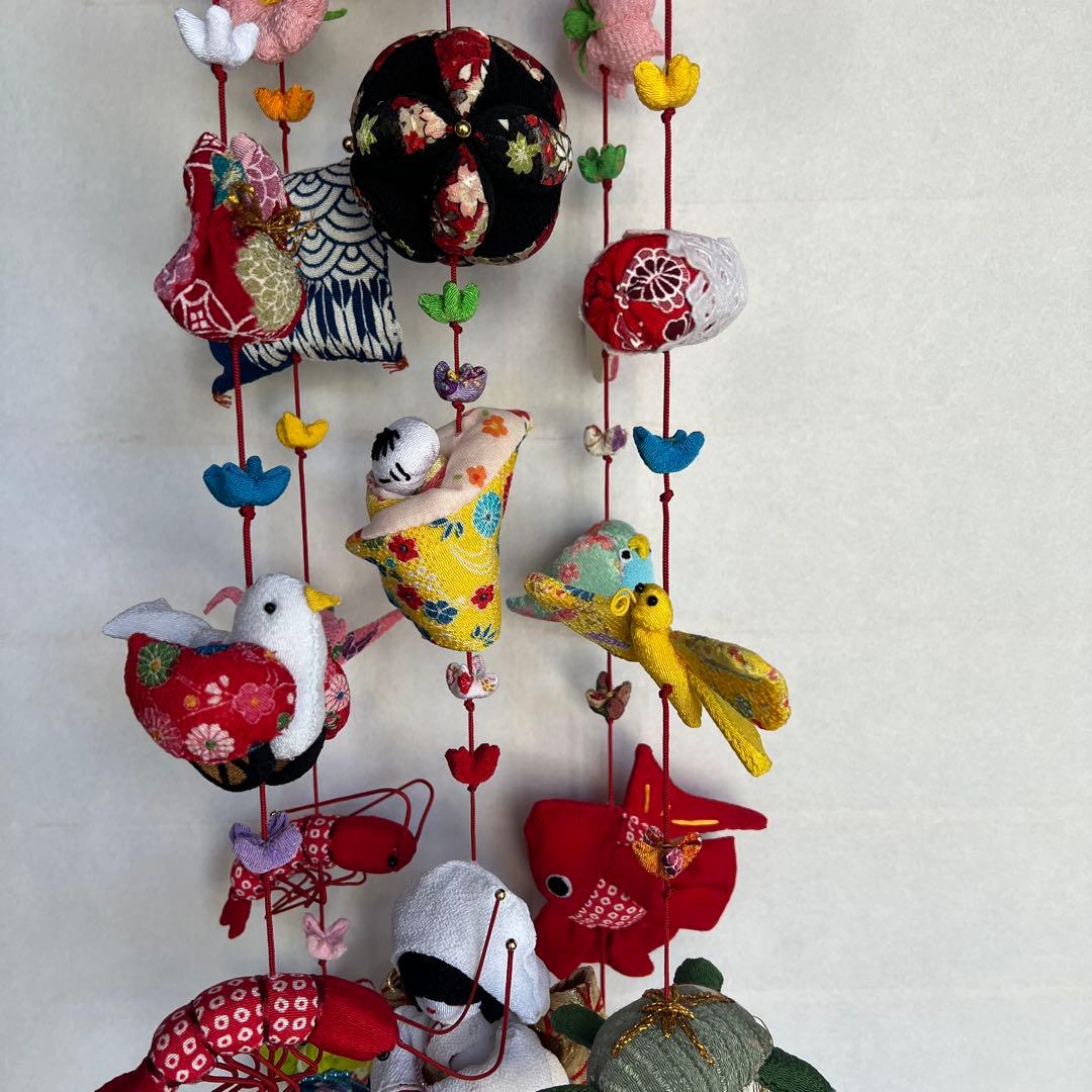 ちりめん吊るし飾り　　三月　（雛飾り）