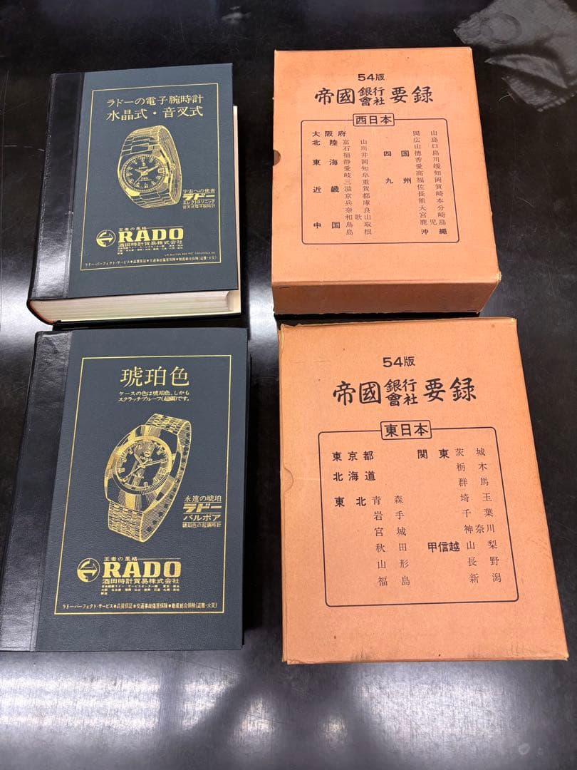 昭和48年 帝国銀行会社要録 54版 東西日本2冊 銀行資料 旧帝国データバンク