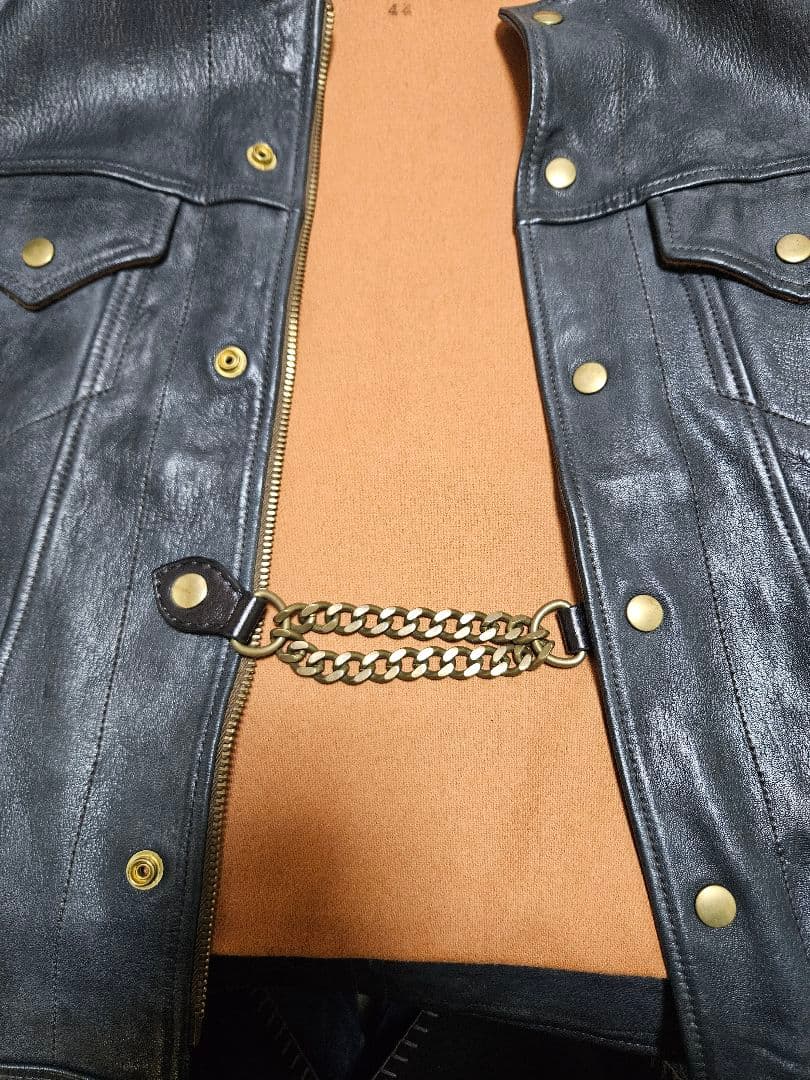 トムさん専用【値下げ】Four Speed 鹿革 レザー ベスト サイズ44