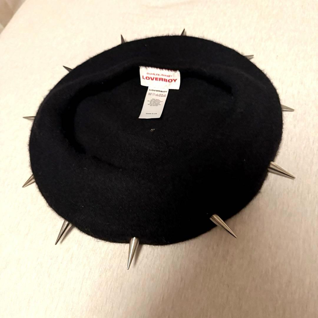 ラバーボーイ　ベレー帽　ブラック