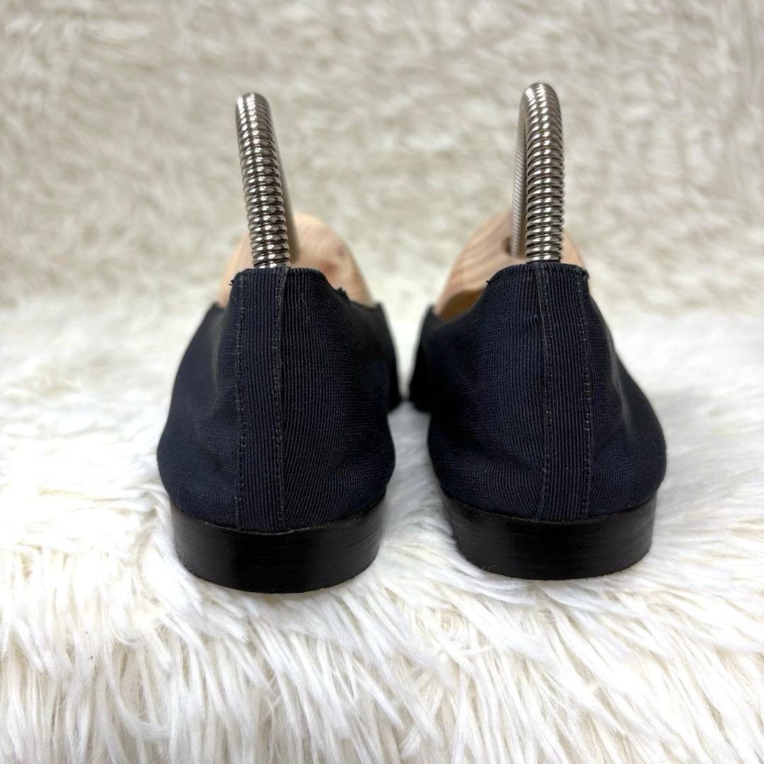 CHANEL シャネル　ココマーク　ポインテッドトゥ　フラットシューズ