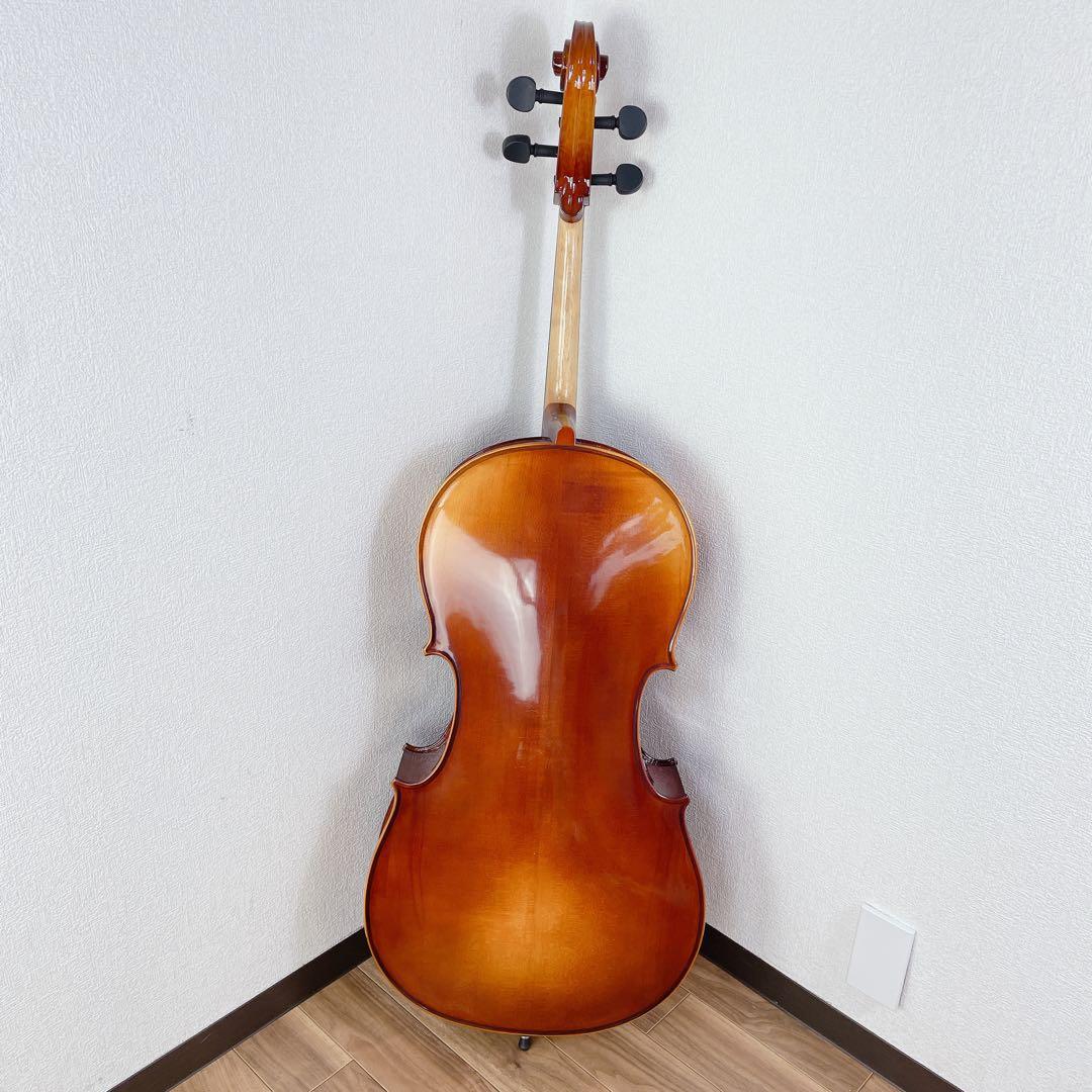 チェロ　弓付き　4/4 状態良好！ブランド不明　入門にいかがでしょうか