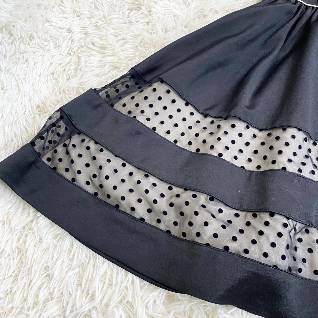 Mezzo Piano 半袖ワンピース 黒　レース　サイズ160 発表会　ドレス