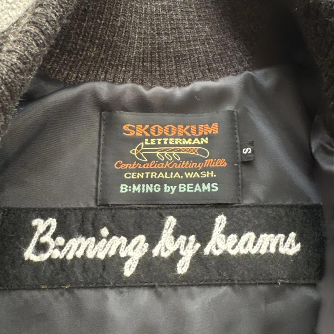 [SKOOKUM×B:MING by BEAMS] 別注レザーコンビスタジャン