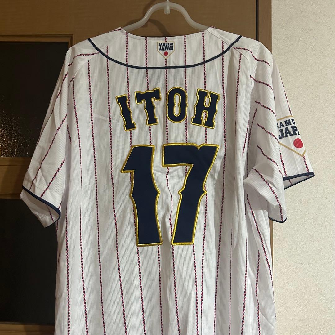 北海道日本ハムファイターズ 伊藤大海 ユニフォーム　侍　侍ジャパン