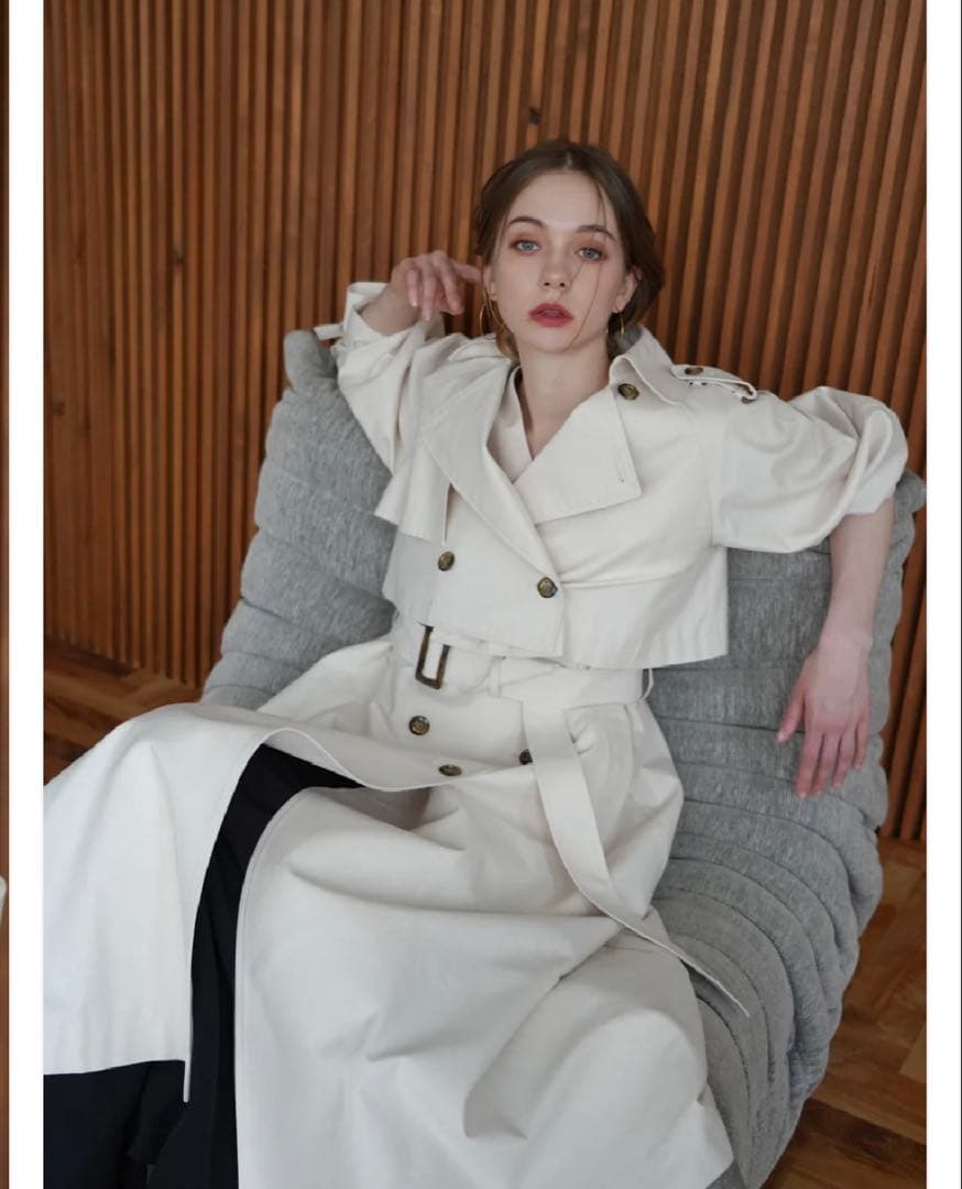 Acka 3way classic trench coat サイズ1アイボリー