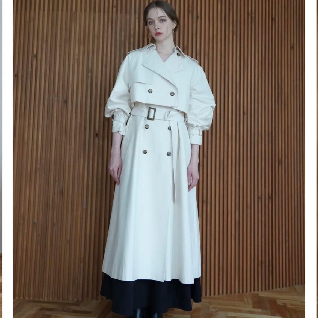 Acka 3way classic trench coat サイズ1アイボリー