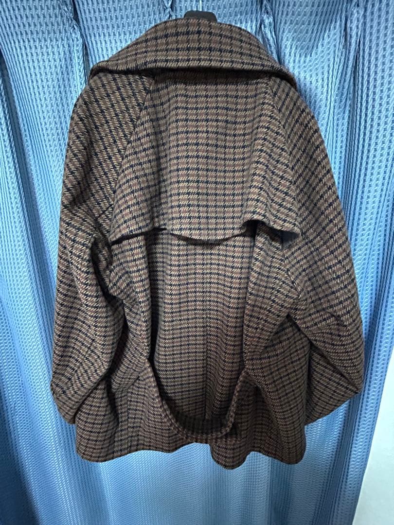 kolor 18aw ガンクラブチェックコート サイズ1（ブラウン）