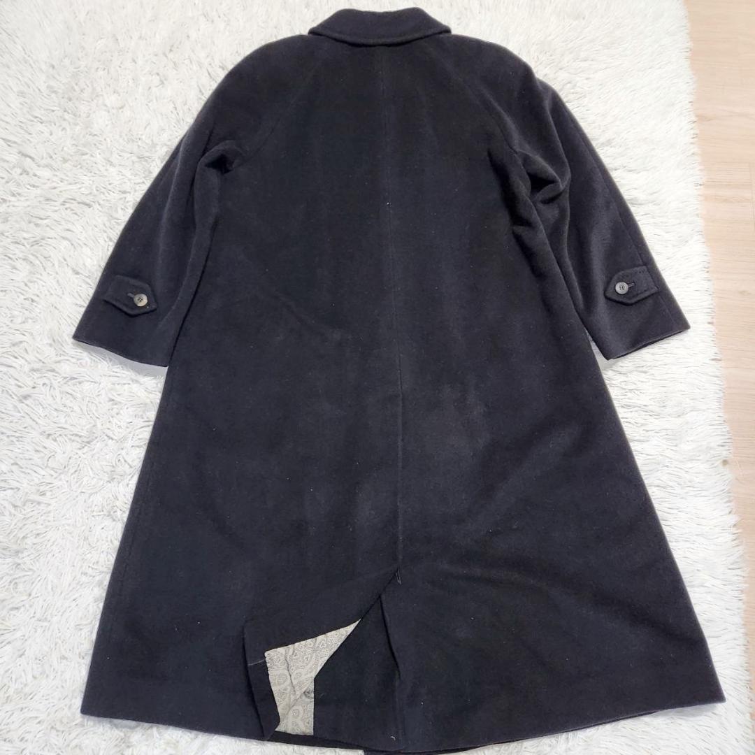 バーバリー カシミヤコート レディースM相当 バルカラー 金ラベル 高級ライン