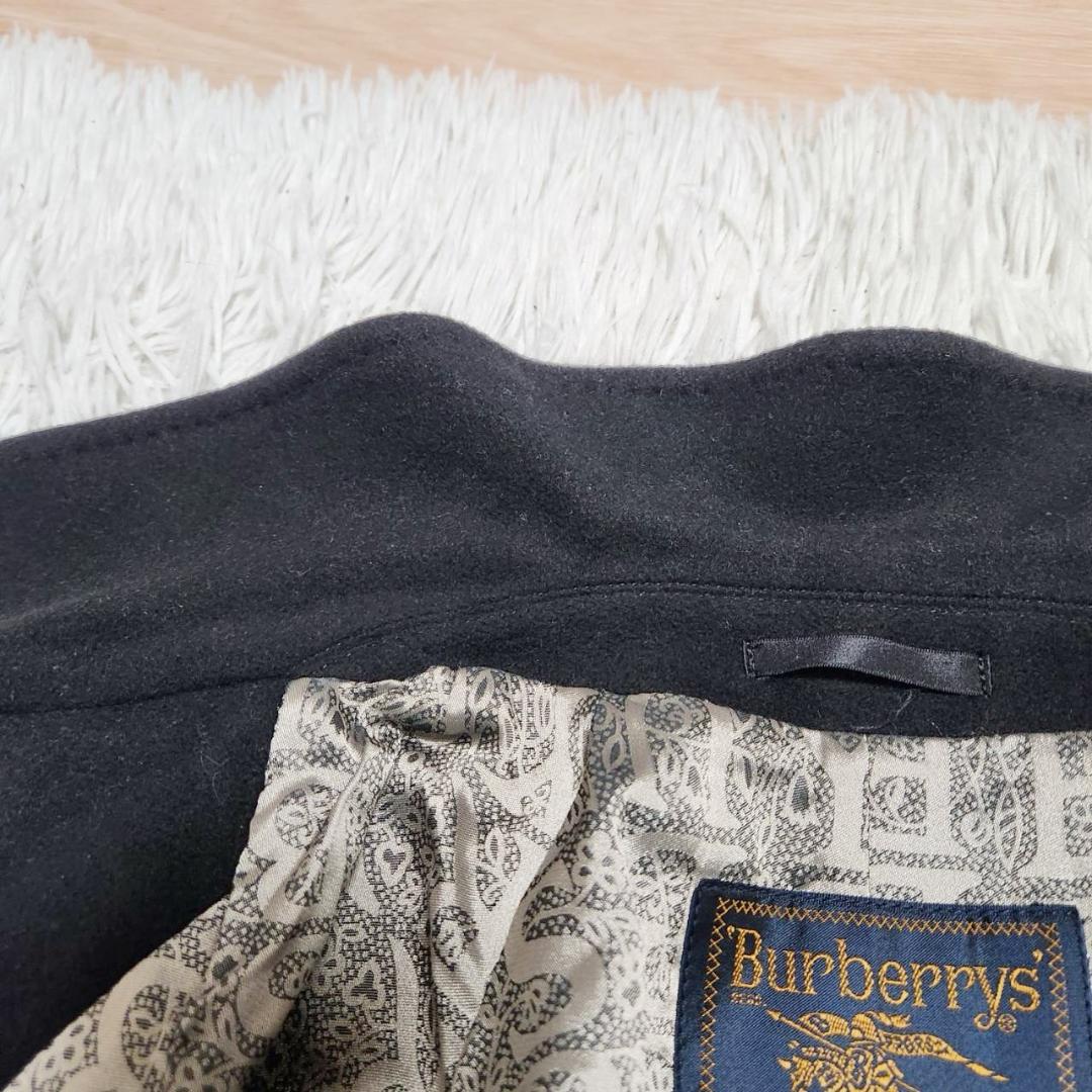 バーバリー カシミヤコート レディースM相当 バルカラー 金ラベル 高級ライン