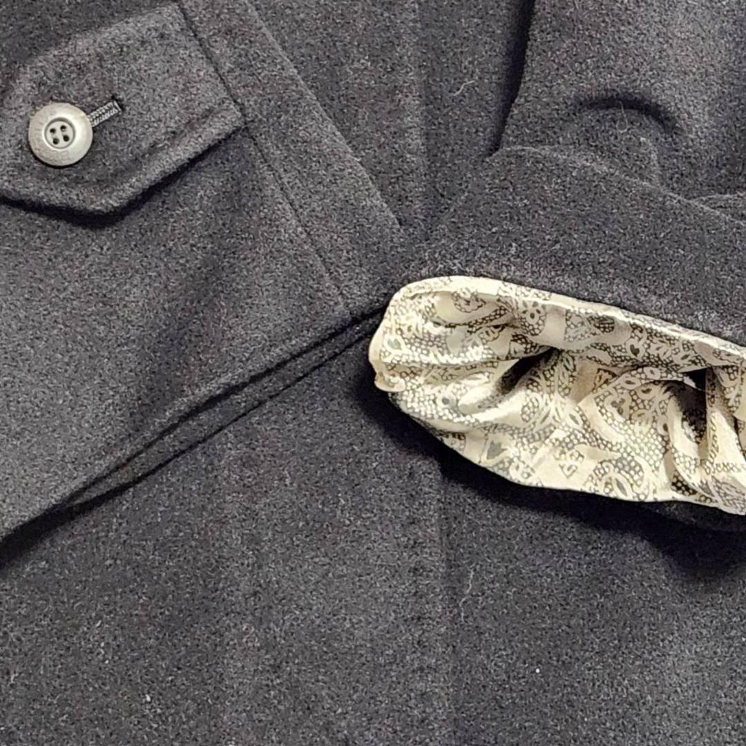 バーバリー カシミヤコート レディースM相当 バルカラー 金ラベル 高級ライン