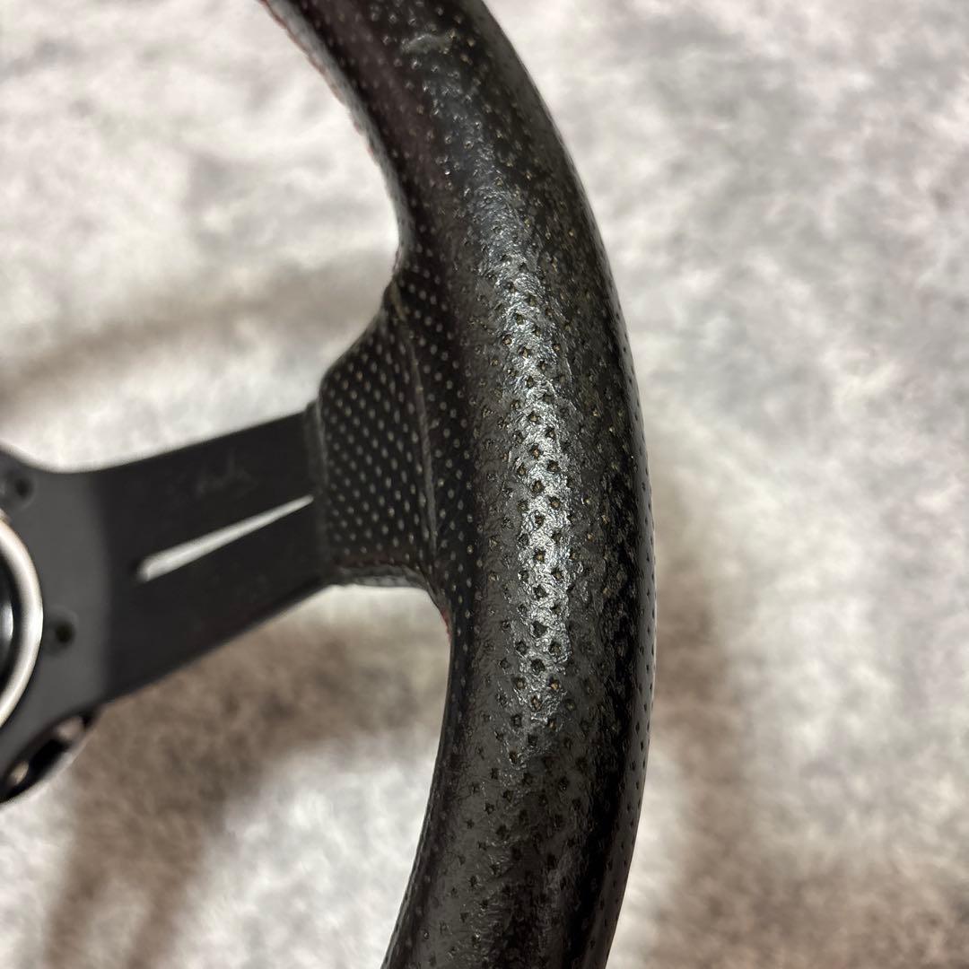 NARDIステアリング スポーツ タイプラリー レザー ディープコーン 35φ