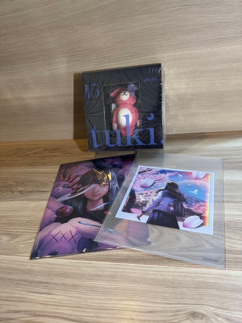 tuki .15アルバム　ぬいぐるみとアートワークセット