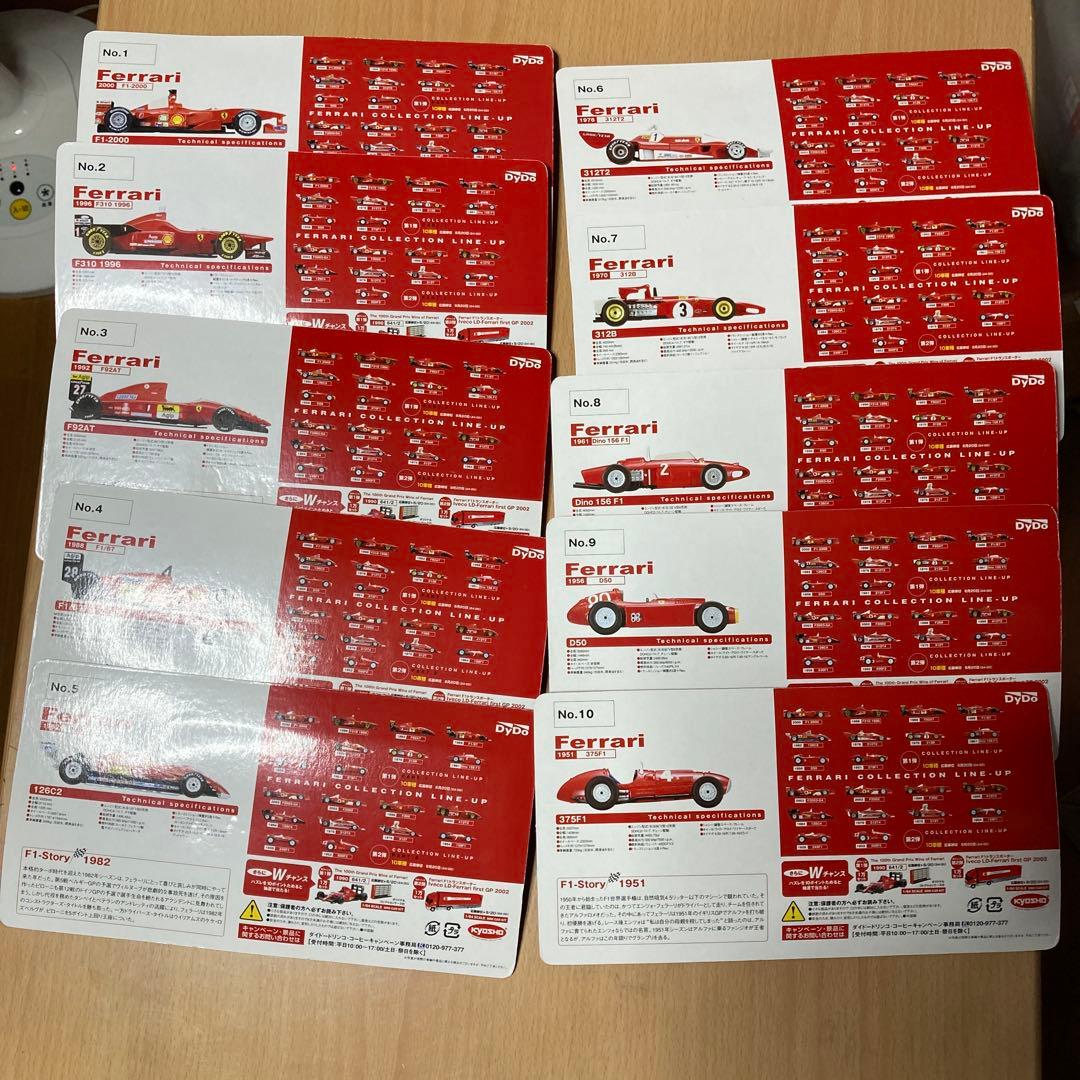 ダイドーフェラーリ1/64 コレクション 第1弾　10車種