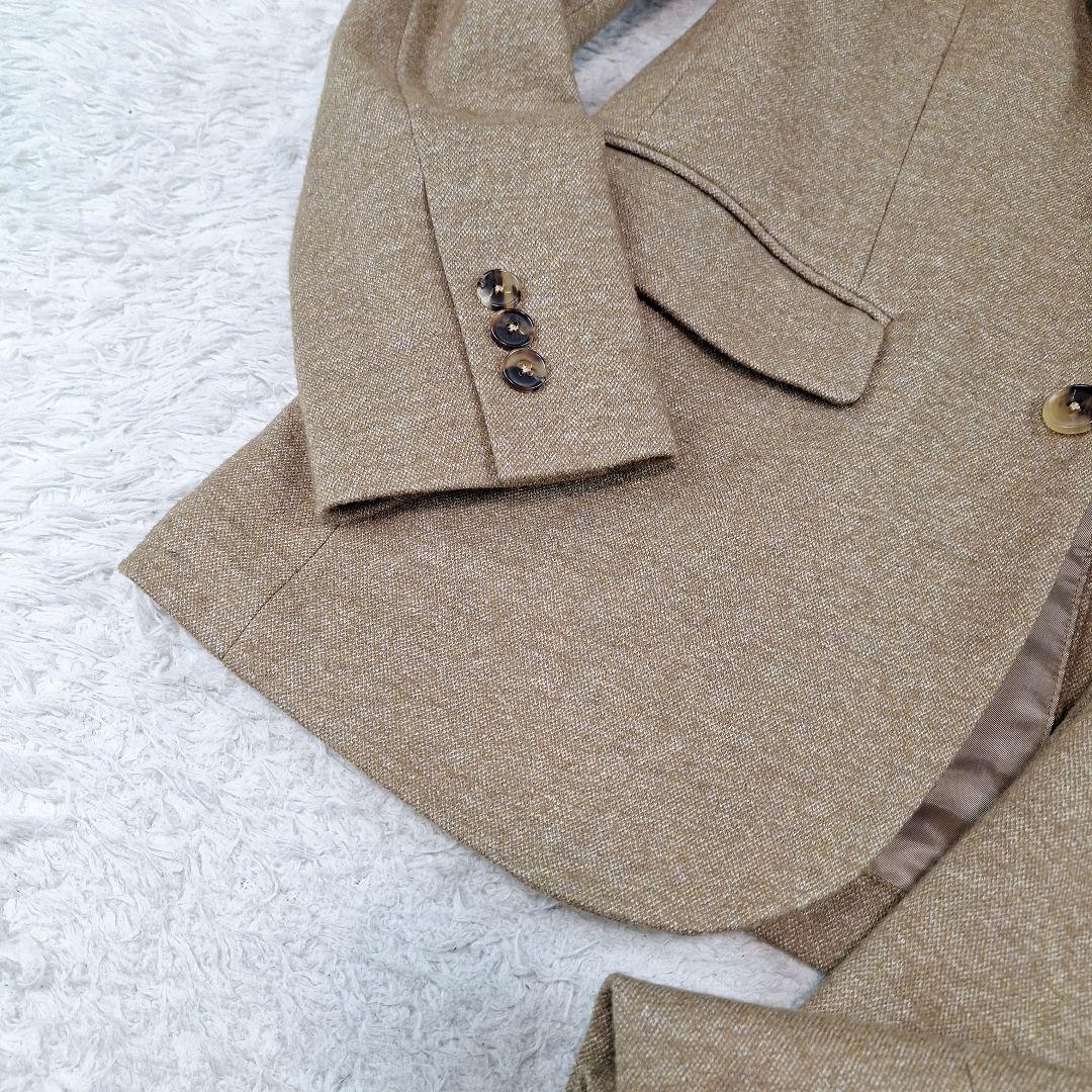 美品✨エディフィス　トラベルスーツ　ストレッチ　ブラウンカーキ　M