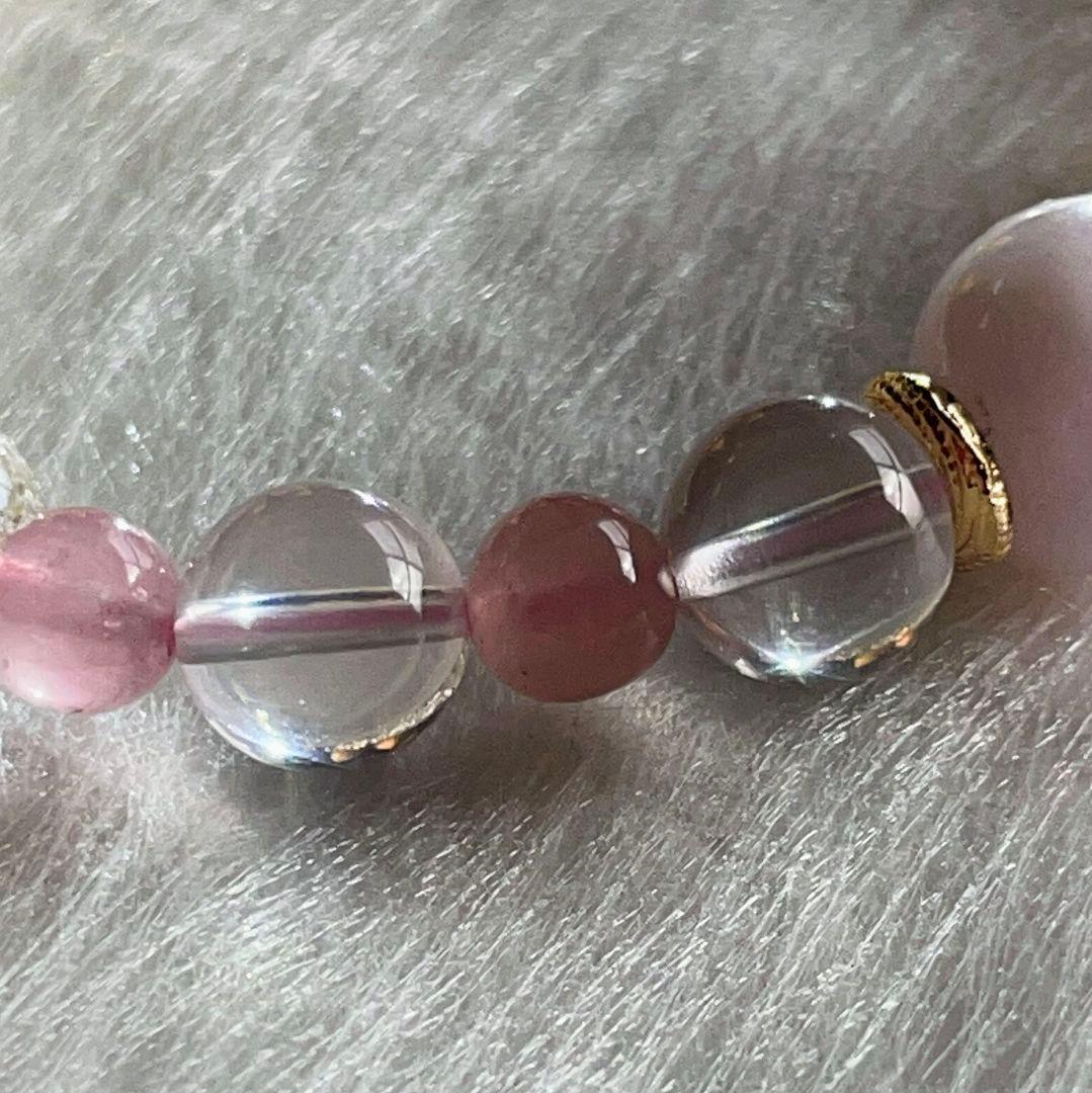 【山形一眼天珠】ラベンダー玉髄 ファントムスコロライト スターローズ 希少