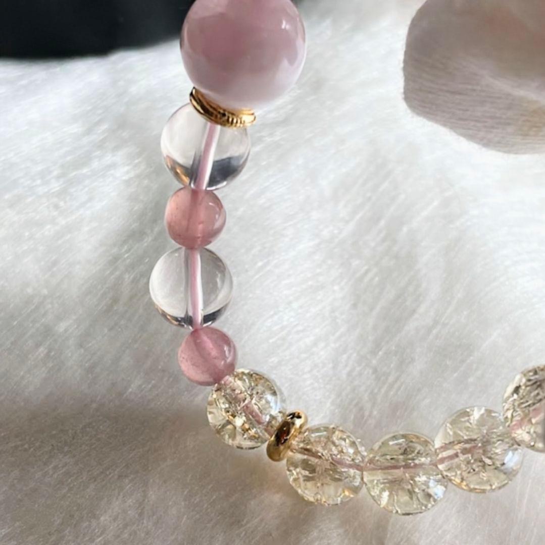 【山形一眼天珠】ラベンダー玉髄 ファントムスコロライト スターローズ 希少