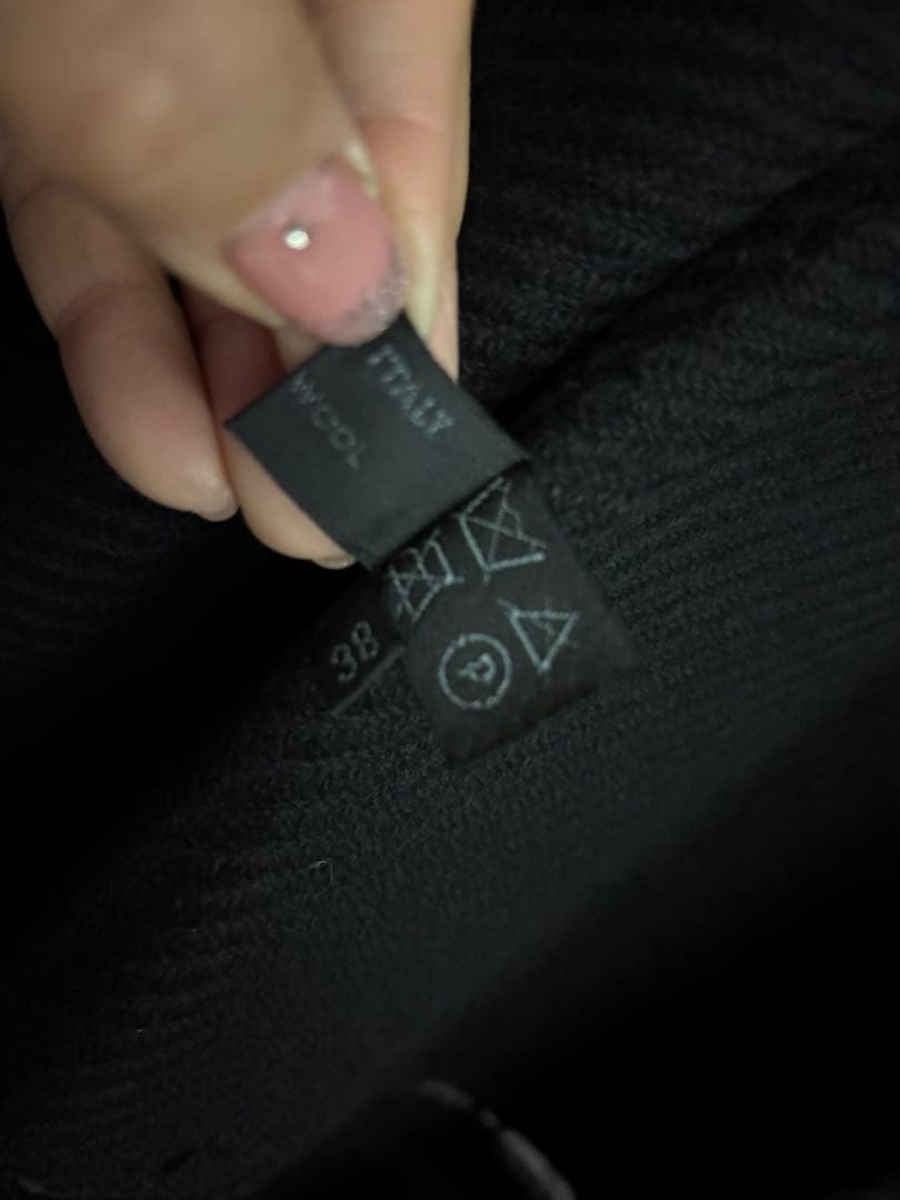 PRADA プラダ ウール100% コート サイズ38 薄手 ブラック レア品