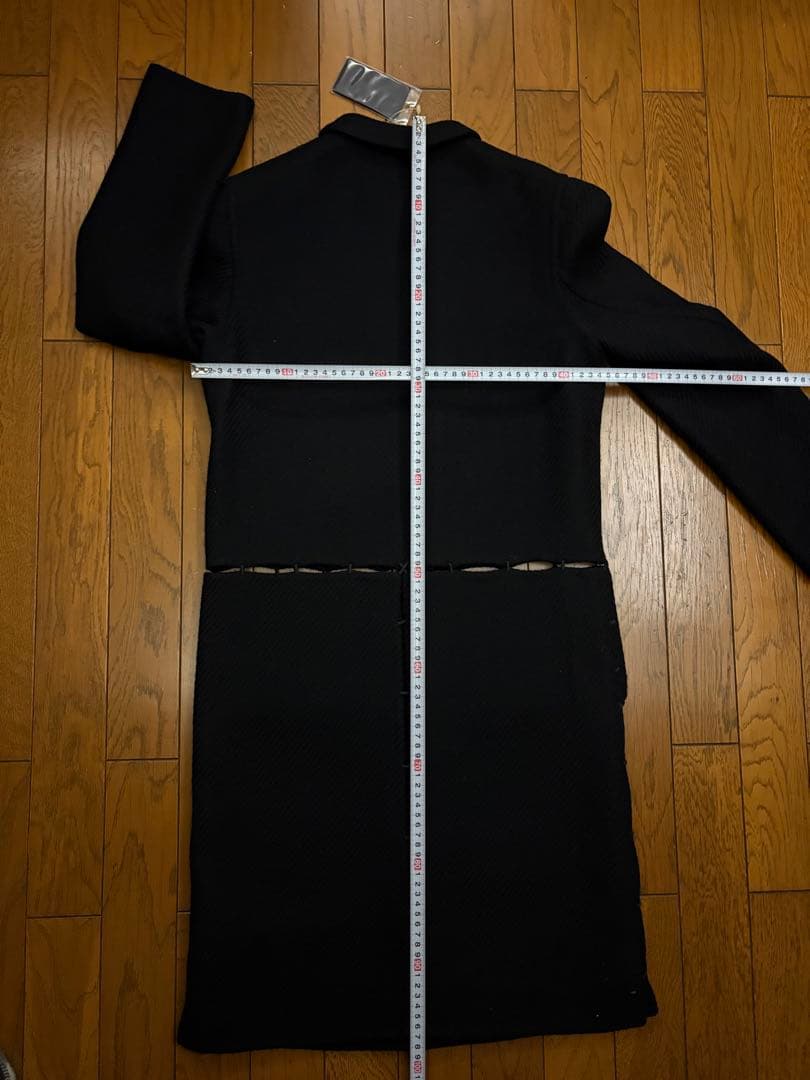 PRADA プラダ ウール100% コート サイズ38 薄手 ブラック レア品