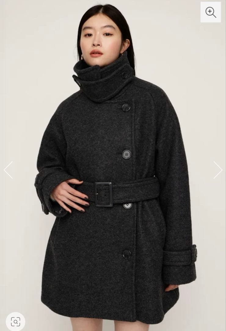 SLY STAND NECK MIDI COAT スタンドネック ミディコート